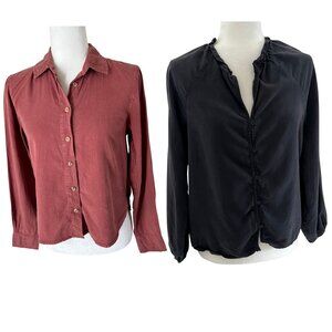 BUNDLE Casual Shirts Lou & Grey Cloth & Stone Casual Tops Office Weekend‎ XS